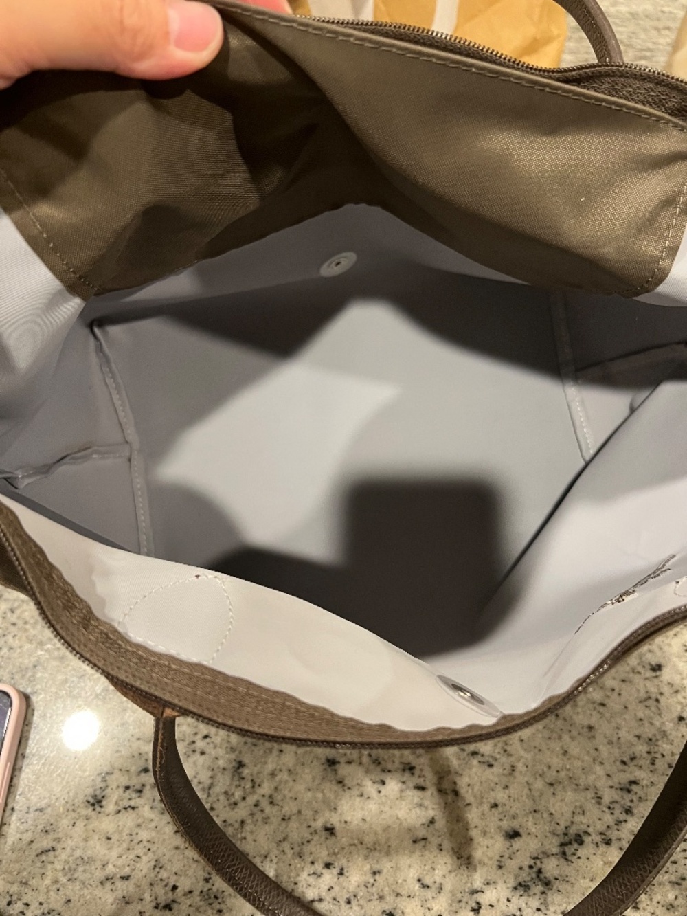 Le Pliage Green M Tote bag - Picture 4 of 8